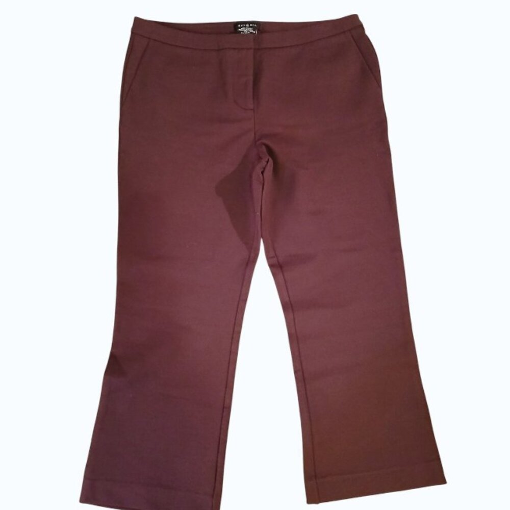 NWT- MAX & MIA Plum Ankle/Crop Pants - Picture 12 of 13